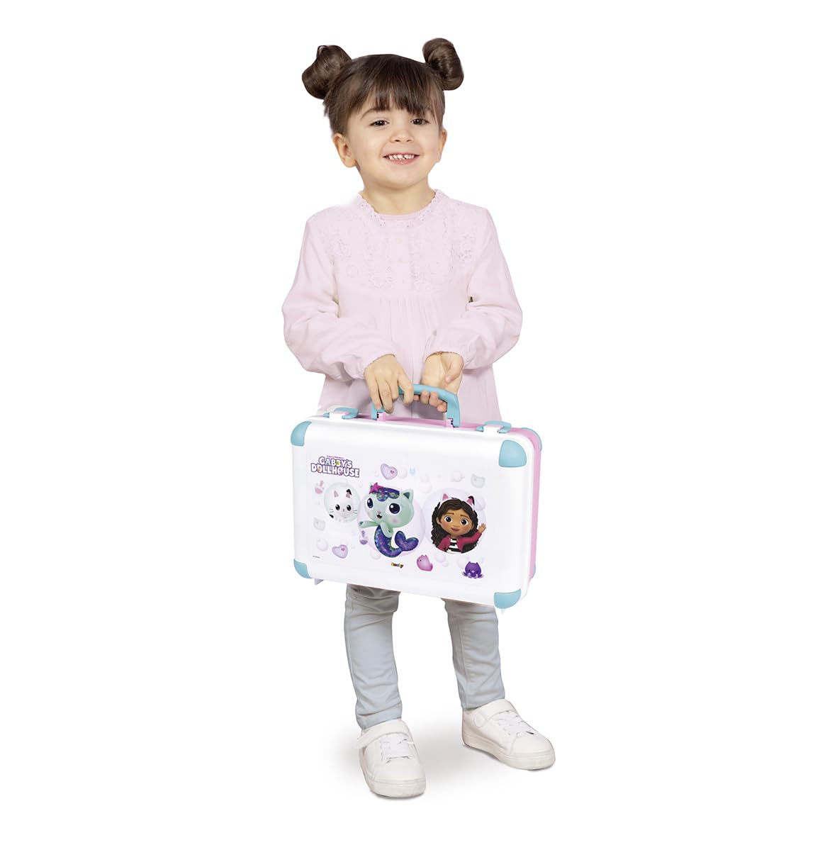 Smoby Gabbys Dollhouse Beauty Vanity for Kids - Children's Beauty Case - Style, Hair, Nails & Makeup with Accessories - Image 4