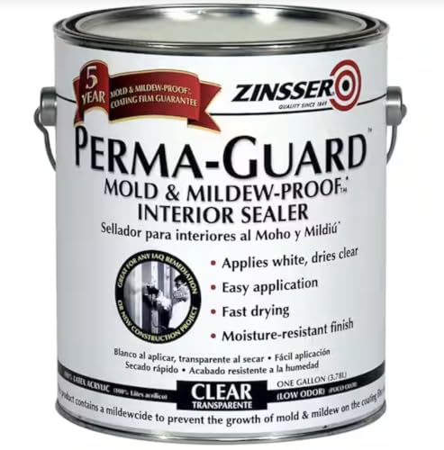 Zinsser Perma-Guard Water-Based Mold and Mildew-Proof Clear Sealer (Clear, 1-Gallon)
