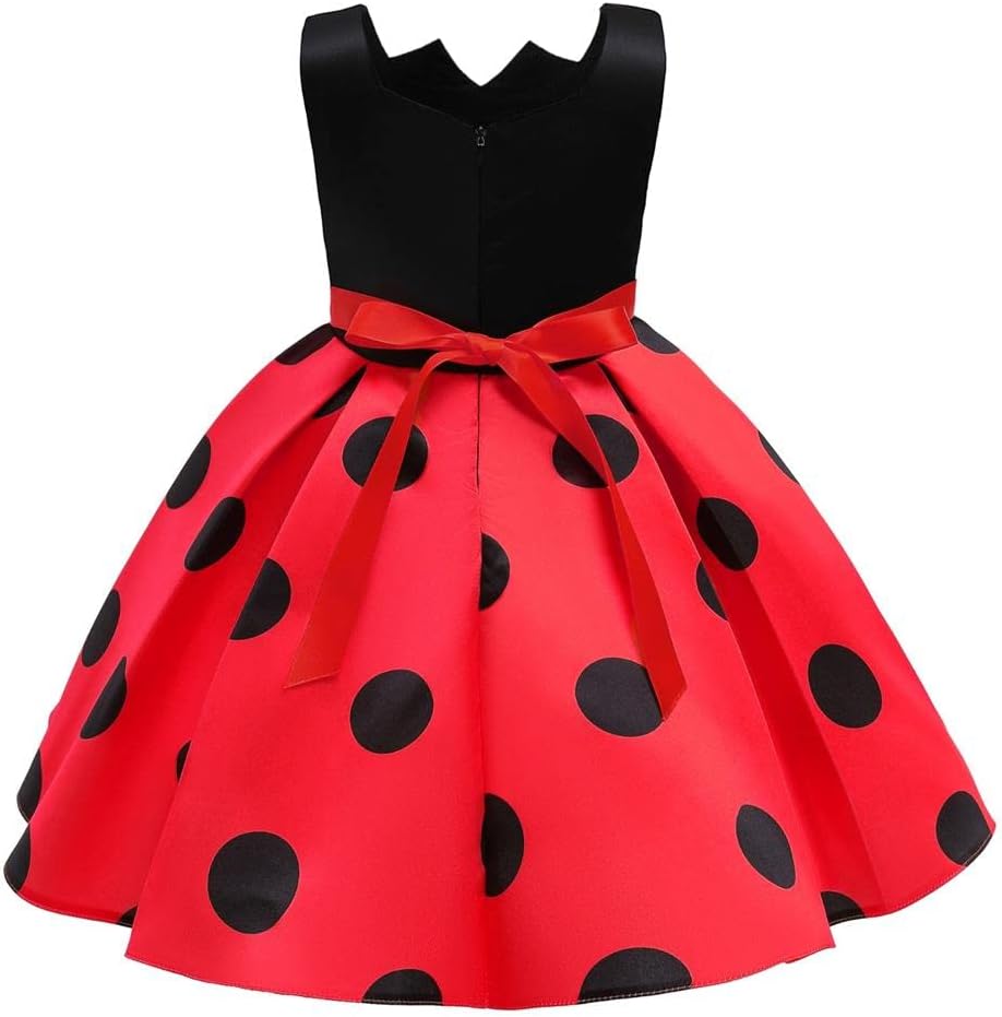 Dressy Daisy Toddler Little Girls Ladybug Fancy Dress Halloween Costume Birthday Party Outfit Size 2T to 10