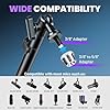 CAHAYA Microphone Arm Stand - Low Profile Boom Arm Stand Supports 2.5 kg Adjustable with 9cm Extension Pole Cable Management Compatible with Shure SM7B BlueYeti FIFINE AM8 K669B HyperX QuadCast,Etc #2