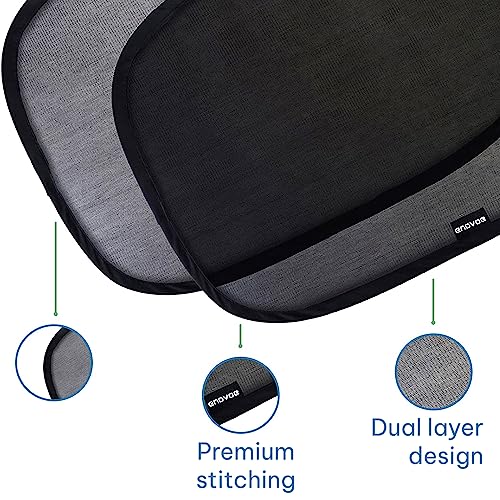 Enovoe CS2114-002 Car Window Shades For Baby (2 Pack) - 21 Inchx14 Inch Sun Shade Blocker thumb #2