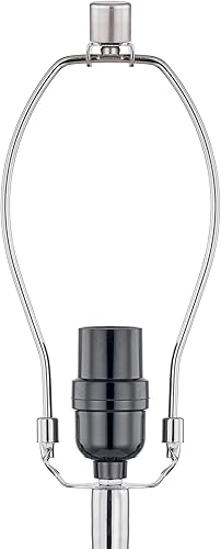 Miniatura 6 de Kyrid Juego de 2 lámparas de mesa de cerámica esmaltada de 23.75 pulgadas con bombillas LED, lámparas de cerámica blanca y negra para sala de estar,