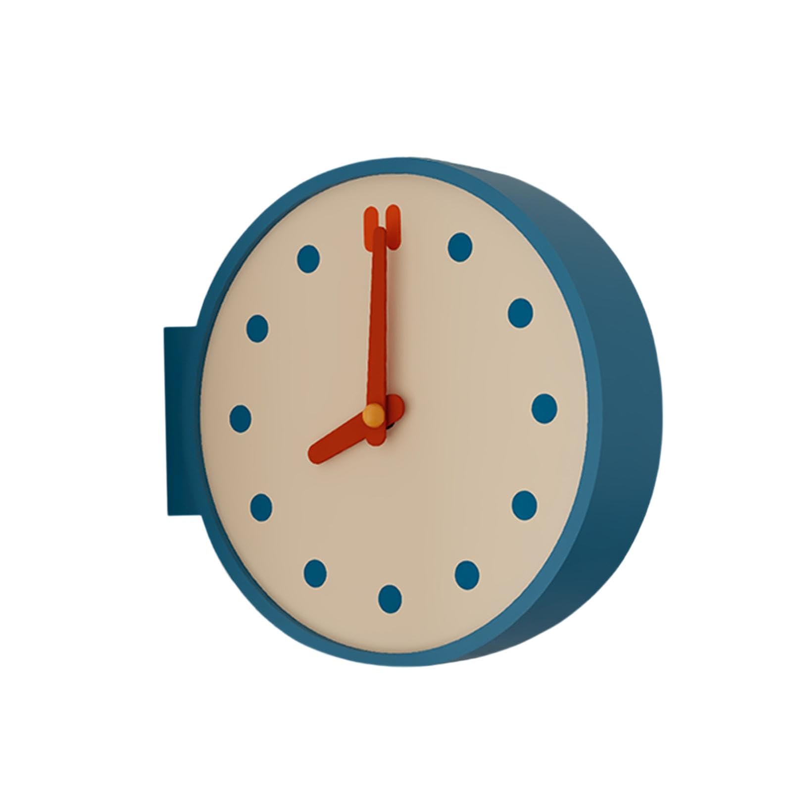 Reloj de Pared de Esquina, Reloj de Escritorio, Adorno de Doble Cara para Hotel, hogar y Oficina.