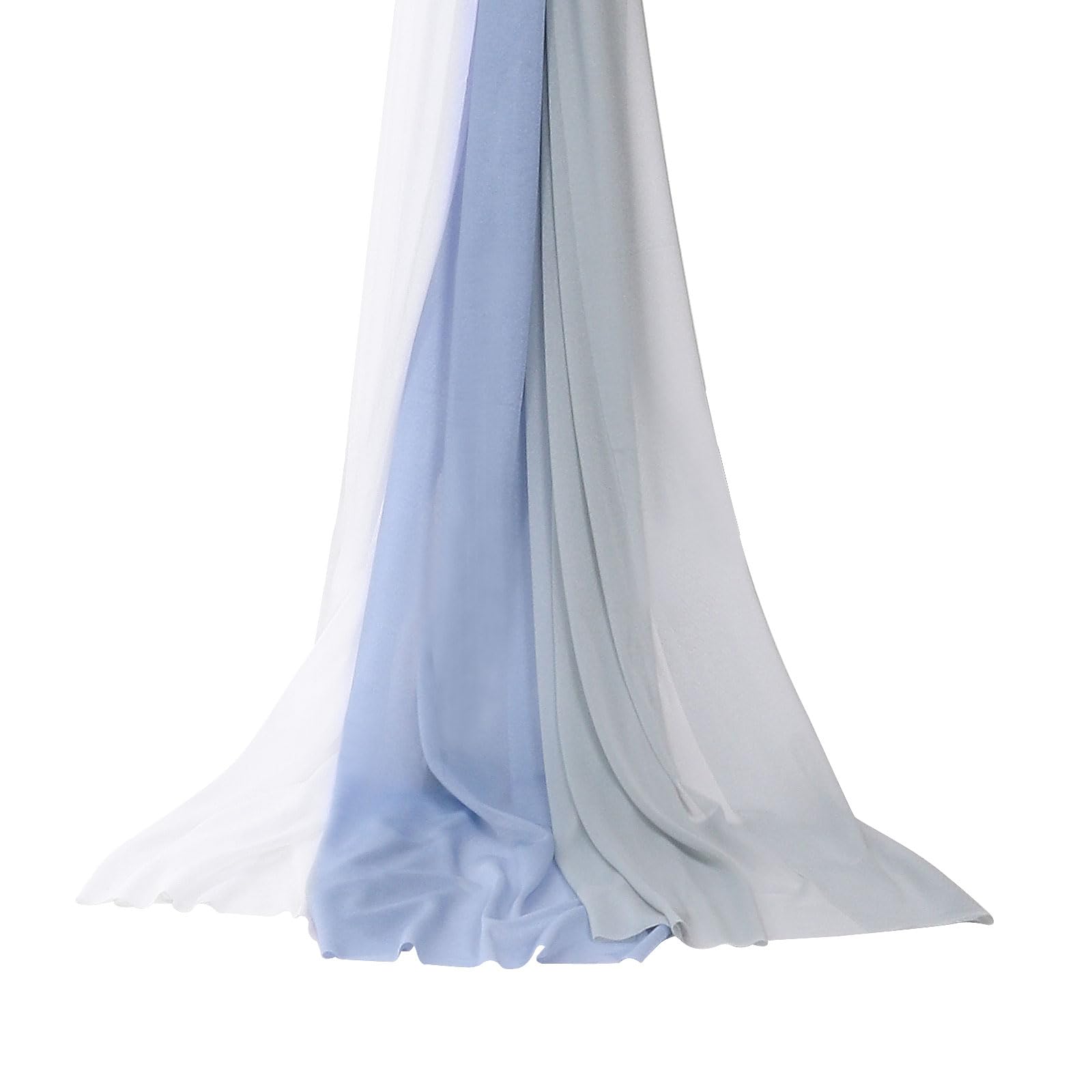 QUARKZMAN Hochzeit Bogen Drapierung Stoff 3 Paneele 30" x 20 FT Chiffon Schiere Drapierung Rückwand Vorhänge für Braut Hochzeit Zeremonie Party Dekoration Blau