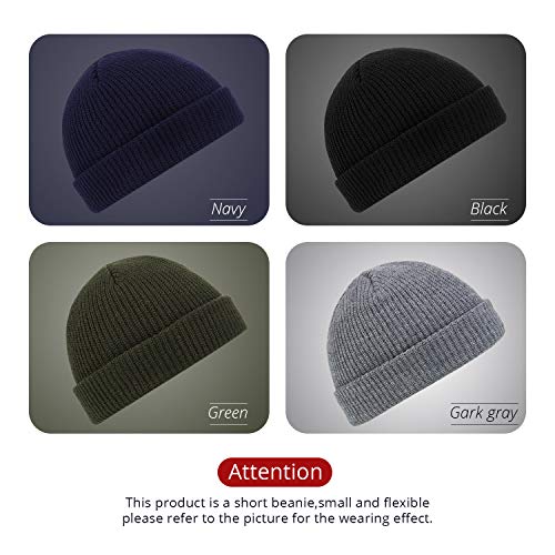 Satinior 6 Pieces Trawler Beanie Watch Hat Roll Up Edge Skullcap Fisherman Beanie Unisex #TOP20