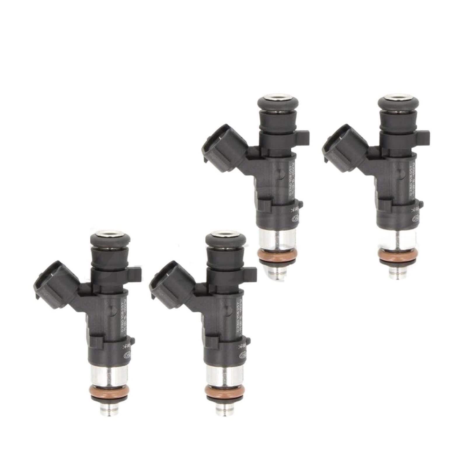4 Uds inyector de Combustible 0280158057, Compatible con Citroen C2 C3 C4 Compatible con Peugeot 206CC 207 307 1,6 Piezas automotrices
