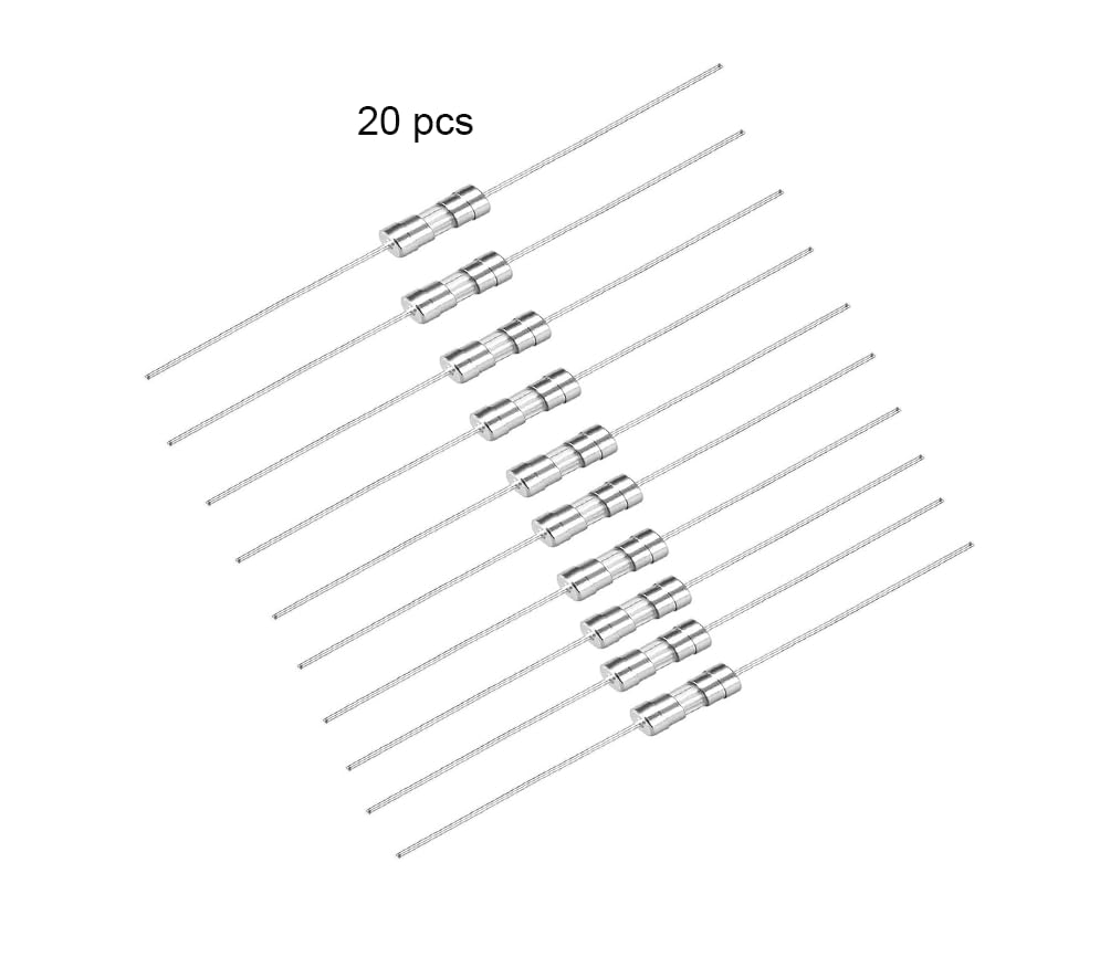 Several Vigor_Source 10A 250V fuses laid out in a row