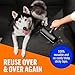 ChomChom Roller Pet Hair Remover and Reusable Lint Roller - Cat and Dog Hair Remover for Furniture, Couch, Carpet, Clothing and Bedding - Portable, Multi-Surface Fur Removal Tool (Black)