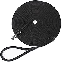 Vista 1 de Correa larga para perro, correa de control de obediencia, entrenamiento, agilidad, cable de control de cachorro, correa de 15 pies, 30 pies, 50 pies