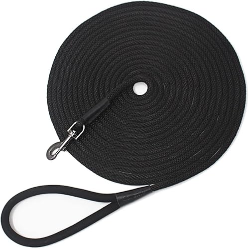 Correa larga para perro, correa de control de obediencia, entrenamiento, agilidad, cable de control de cachorro, correa de 15 pies, 30 pies, 50 pies