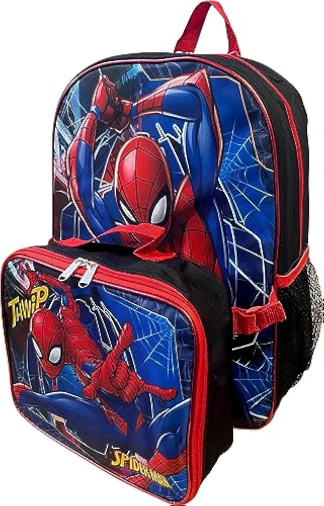 Spiderman Boy's Backpack with Lunch Box Set