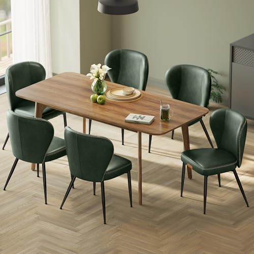 Image of VASAGLE Dining Chairs Set of 6, Upholstered Kitchen Chairs