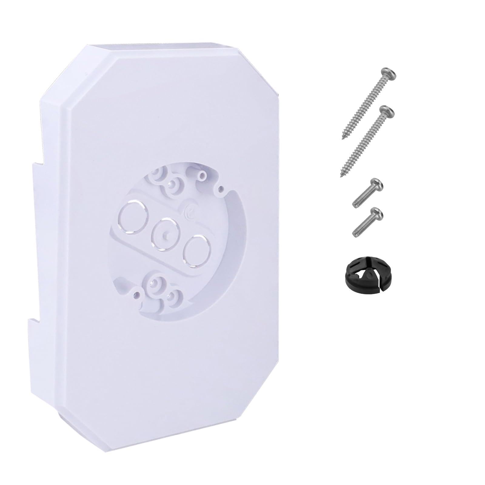 Photo 1 of Betinyar White Plastic Siding Mounting Block Kit