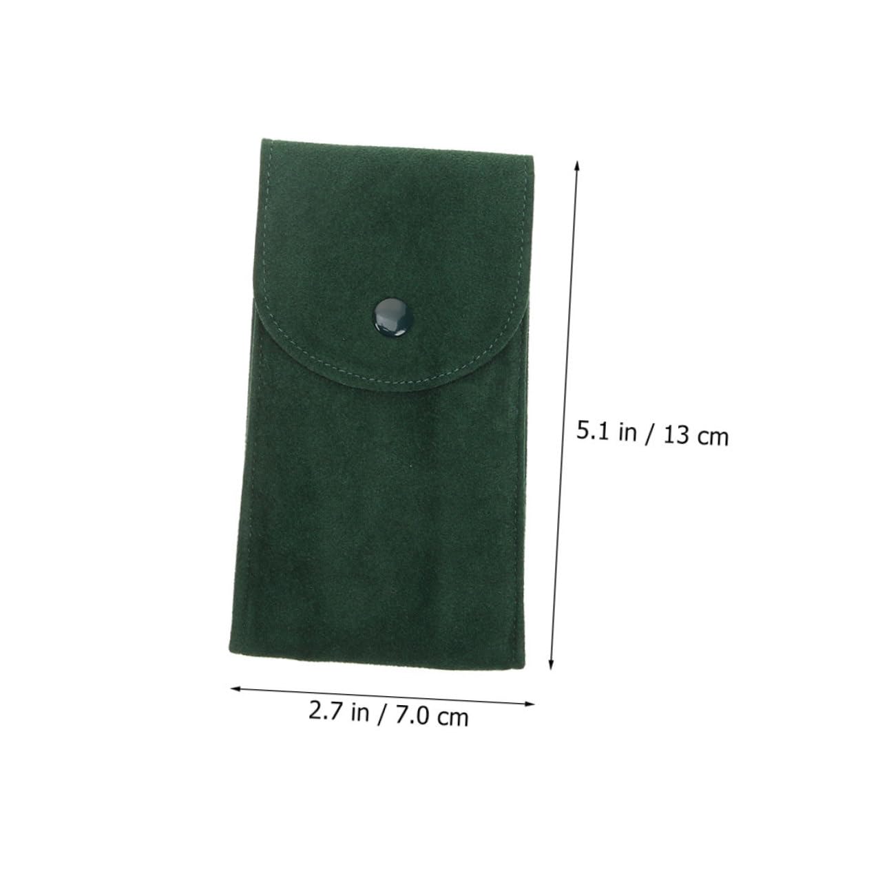 IMIKEYA 4 Sätze Aufbewahrungstasche Ansehen Bausatz Taschenuhr Gadget Schutz Wasserdicht Handgelenktaschen Uhrentasche Uhren-geschenketui Organizer Für Reiseuhren Flanell Green 2 Stück * 4