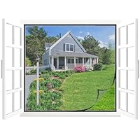 Cinkee Fliegengitter Fenster 150x180cm, Insektenschutz Fenster werden mit starken Klettbändern für eine einfache Montage ohne Bohren geliefert, Schwarz