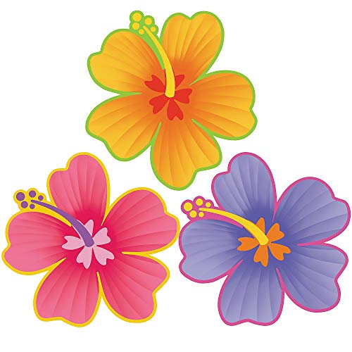 Tropical Hibiscus Flower Cutouts - 13