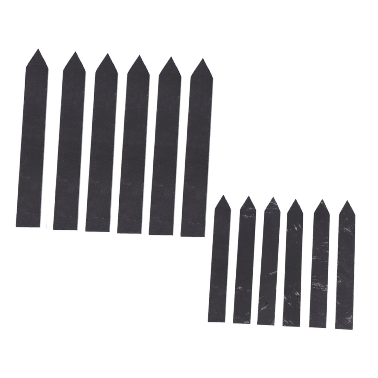 Milisten 12pcs Étiquettes Plantes Jardin en Pierre Noires, Marqueurs de Fleurs Robustes et Faciles à Utiliser pour Décorer Vos Fleurs en Extérieur