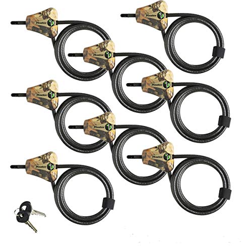 Master Lock Python Trail Camera Adjustable Camouflage Cable Locks 8418KA-8 CAMO 8-Pack Master Lock Python Trail Camera Adjustable Camouflage Cable Locks 8418KA-8 CAMO 8-Pack
