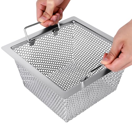 Colador para desagüe de piso comercial de acero inoxidable 304 10" x 10" x 4.75"