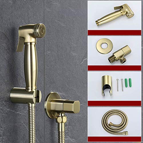 Pulvérisateur de bidet or brossé contre calcaire et fuites d'eau