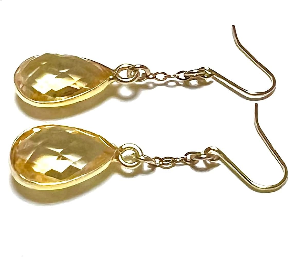 K18 イエローゴールド ピアスチャーム ペタルチェーン 5センチ K18