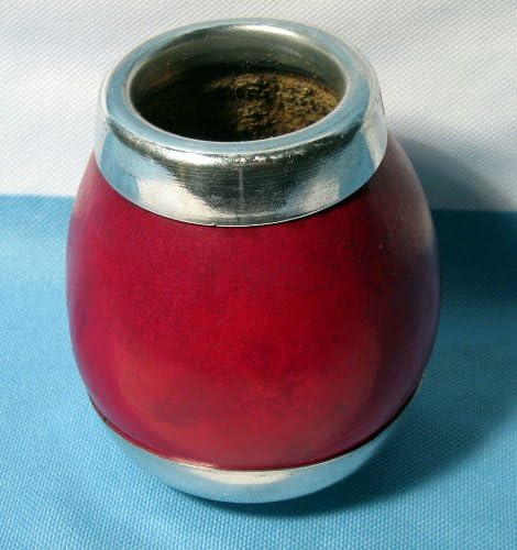 Miniatura 2 de ARGENTINA CAMPEON MUNDIAL 1978 1986 2022 CLASSIC MATE GOURD YERBA TAZA DE TÉ CON BOMBILLA DE PAJA GAUCHO HECHO A MANO NUEVO 0043