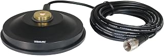 Tram 1267R 5-1/2-Inch Black ABS NMO Magnet Mount with RG58 Coaxial Cable and UHF PL-259 Connector