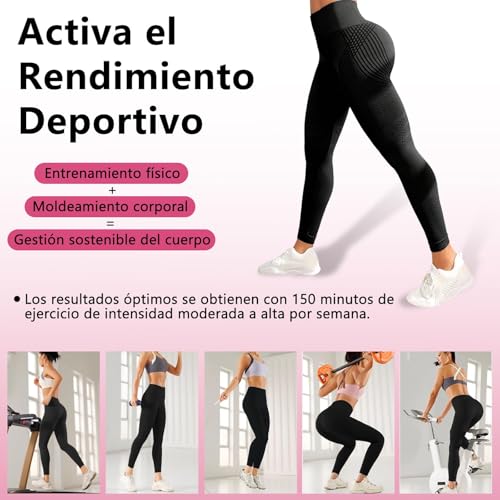 Mallas deporte mujer rios anticelulíticas con compresión 3D moldeadora 4