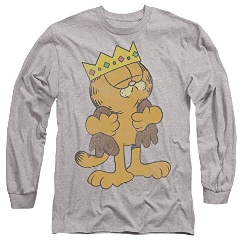 T-shirt King Garfield pour un look décontracté le week-end en haut Popfunk gris