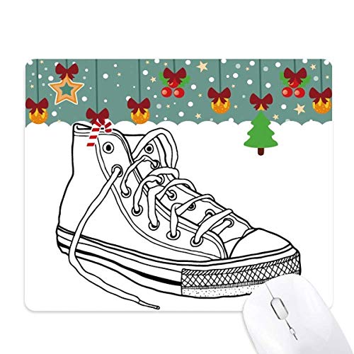 Tapis de souris de Noël en toile blanche pour sublimer votre bureau