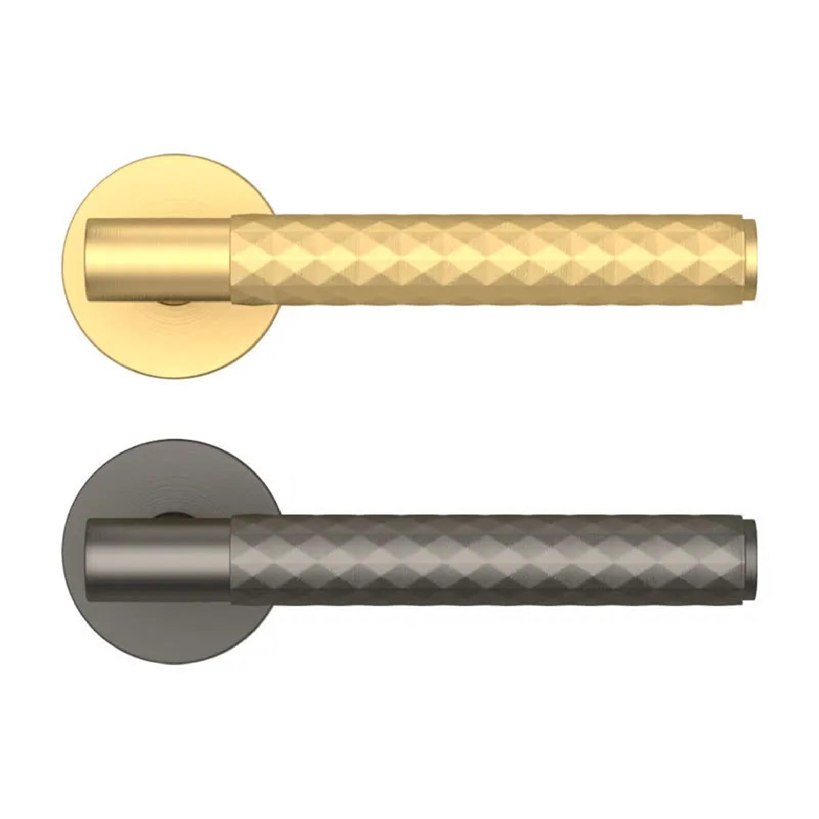 Sxolcoufoh Copper Wire Drawing Interior Door Lock Solid Wood Handle 1Pcs(Copper Wire Drawing)