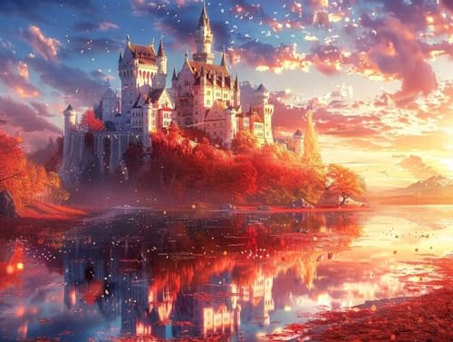 Diamond Painting château pour sublimer la décoration de votre salon