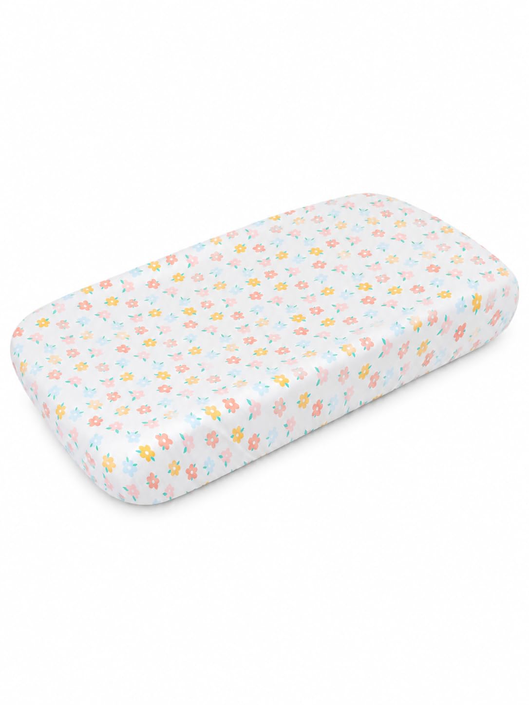 Copper Pearl Premium Knit Changing Pad Cover Soft, Stylish, and Universal Fit for All Standard Diaper Changing Pads, Trendy Design Changing Pad Covers, Daisy