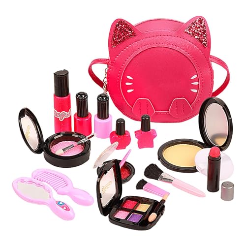 Kit de maquillaje de simulación: juguete de juego de roles para niños, juego de disfraces para mejorar la capacidad práctica y A | kit de maquillaje infantil para niña, kit de cosméticos Play Princess