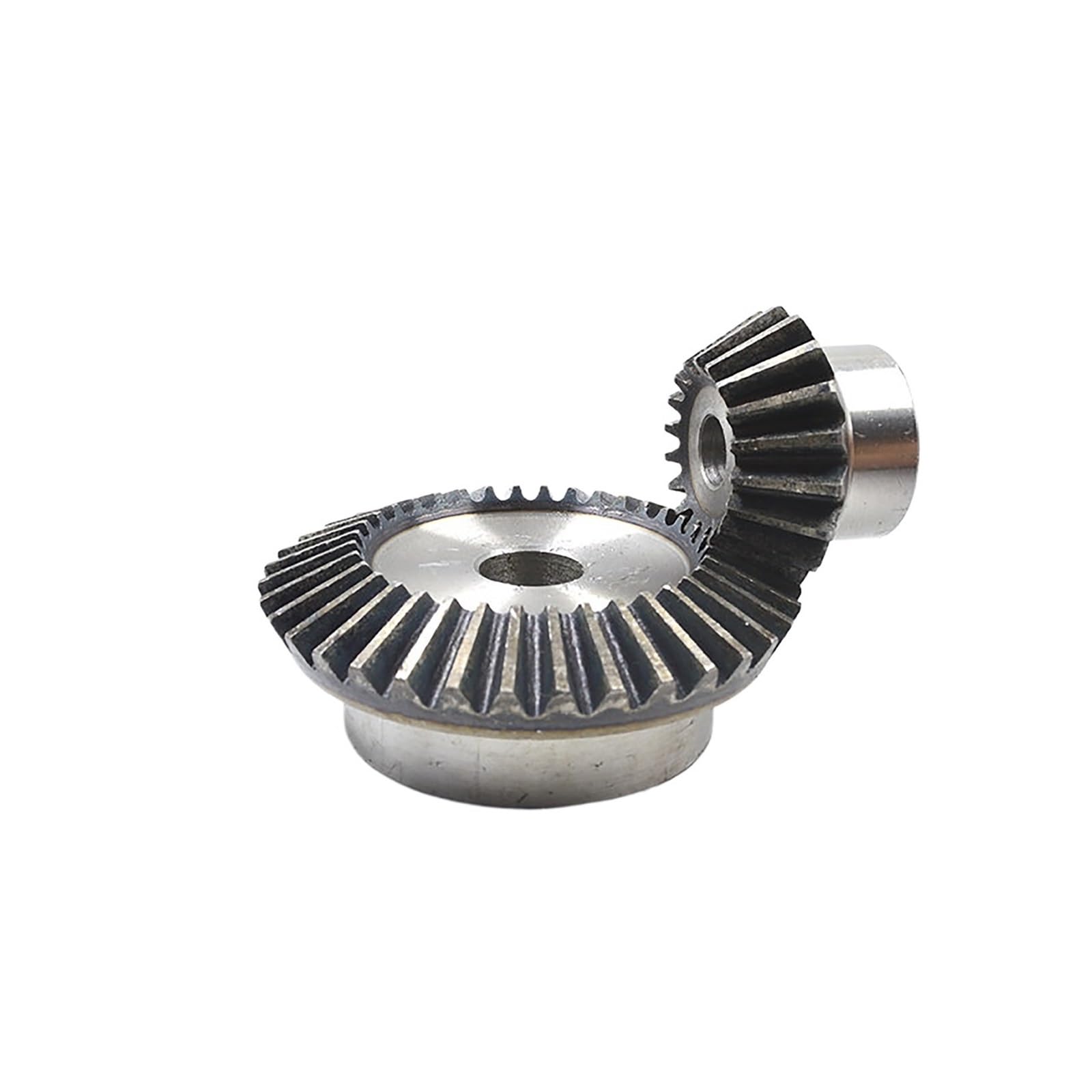 Bevel Gear Pinion Hardware Mechanical 1Pair 1:2 Bevel Gear Gear Steel 1.5M 15Teeth + 30Teeth Process Hole 90 Degrees Meshing Angle Steel Gears