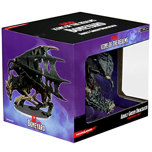 WizKids Adult Green Dracolich - Boneyard DandD Icons of Realms Gargantuan Mini – Bild 4