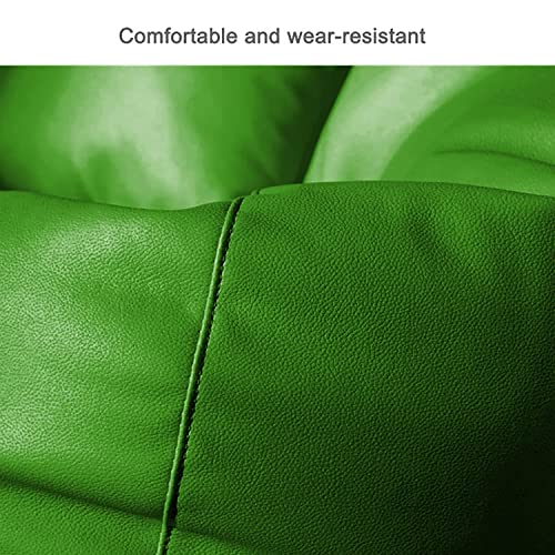 Image of Bean Bag Cover 4XL Without Beans with Footrest and Cushion Lounge Chair Luxury Bean Bag Cover with Footrest Without Beans 4XL (Green)