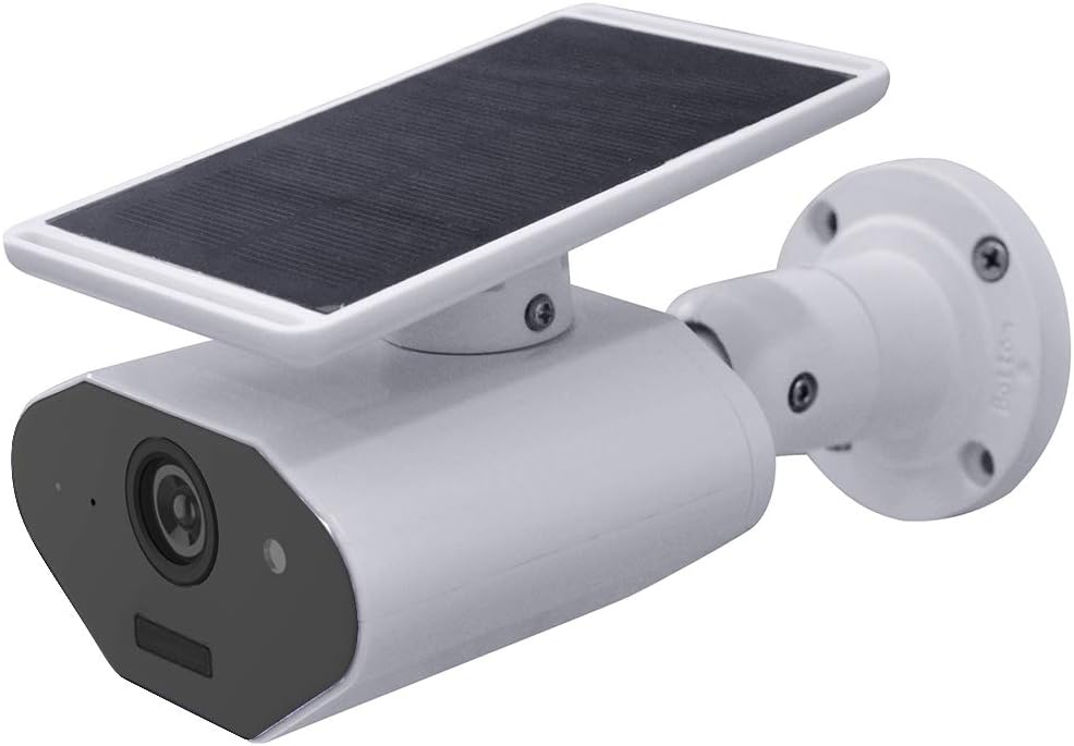 Wire Free Solar Panel Power Security Camera Rechargeable Battery,1080P Wireless Waterproof Outdoor Surveillance Camera,Night Version Remote Via Smart Phone Compatible with Amazon Echo Show Alexa