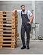 BWOLF Anax Baumwolle Latzhose Herren Arbeitshose Schutz-Latzhose Arbeits-Latzhose (Grau, XXL)