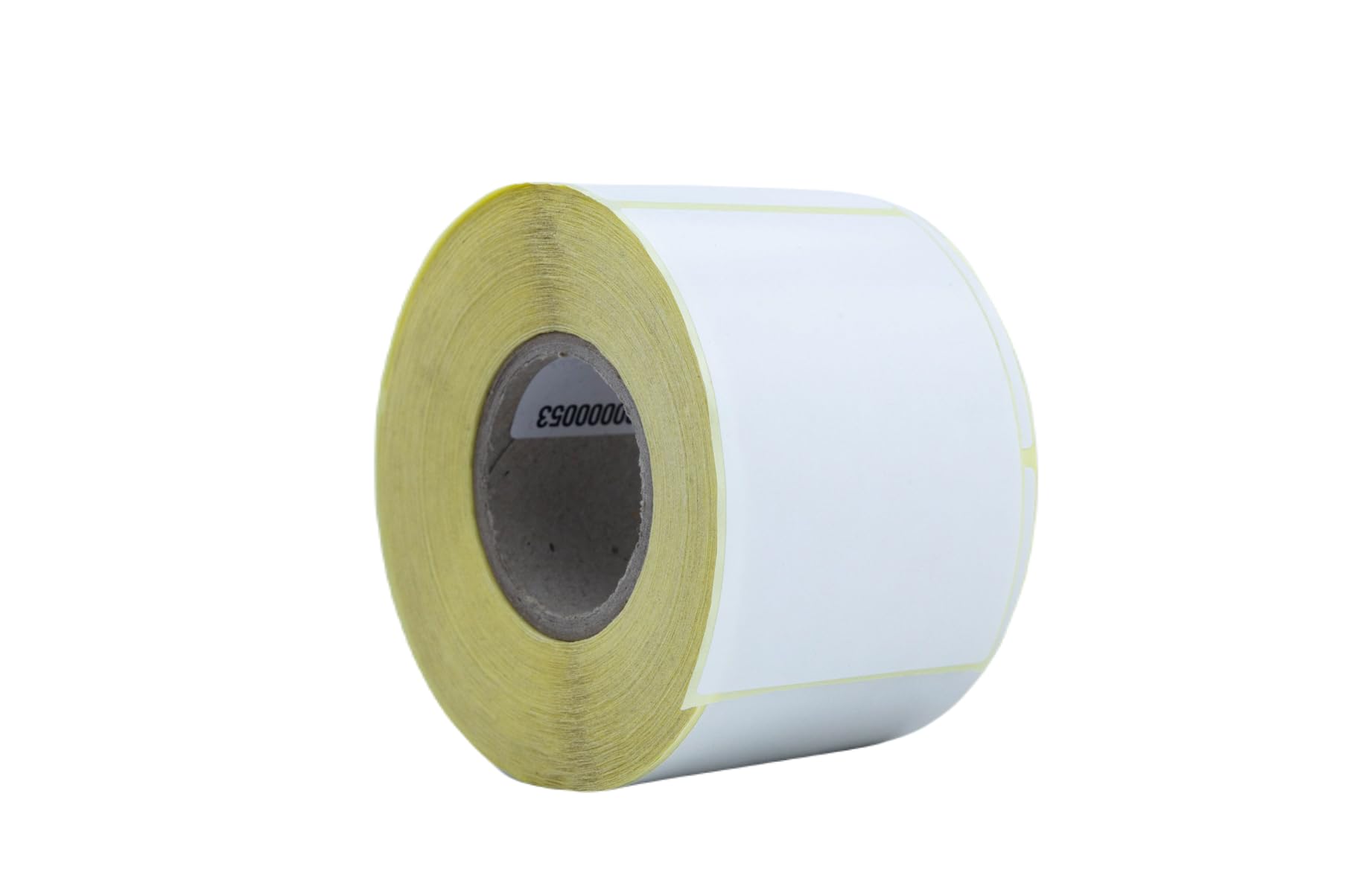 BCS LABELS – Rollo de 500 etiquetas adhesivas 57x80 mm de papel brillante para impresoras de transferencia térmica (Zebra, TSC, Toshiba, Brother) — etiquetas para códigos de barras y precios