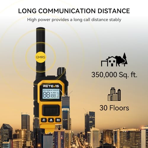 Image of Retevis RB48 Plus Waterproof Walkie Talkies with Earpiece for Manufacturing