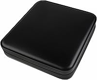 Vista 8 de Estuche de almacenamiento de DVD: carpeta protectora de DVD, organizador de DVD portátil, cartera de CD para 160 discos, funda de plástico duro