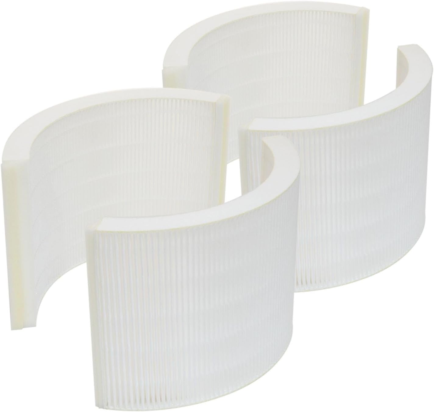 PUREBURG Replacement Filter Set Compatible with Crane EE-7002AIR Air Purfier HS-1941,2-Pack (4 Filters) H13 HEPA Air Clean Dust