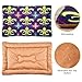 KJIZMO Mardi Gras Dog Bed Mat, Soft Comfortable Warm Crate Pad with Anti-Slip Bottom, Machine Washable Pet Mattress for Pets Sleeping for Large Medium Dogs & Cats 24x18in