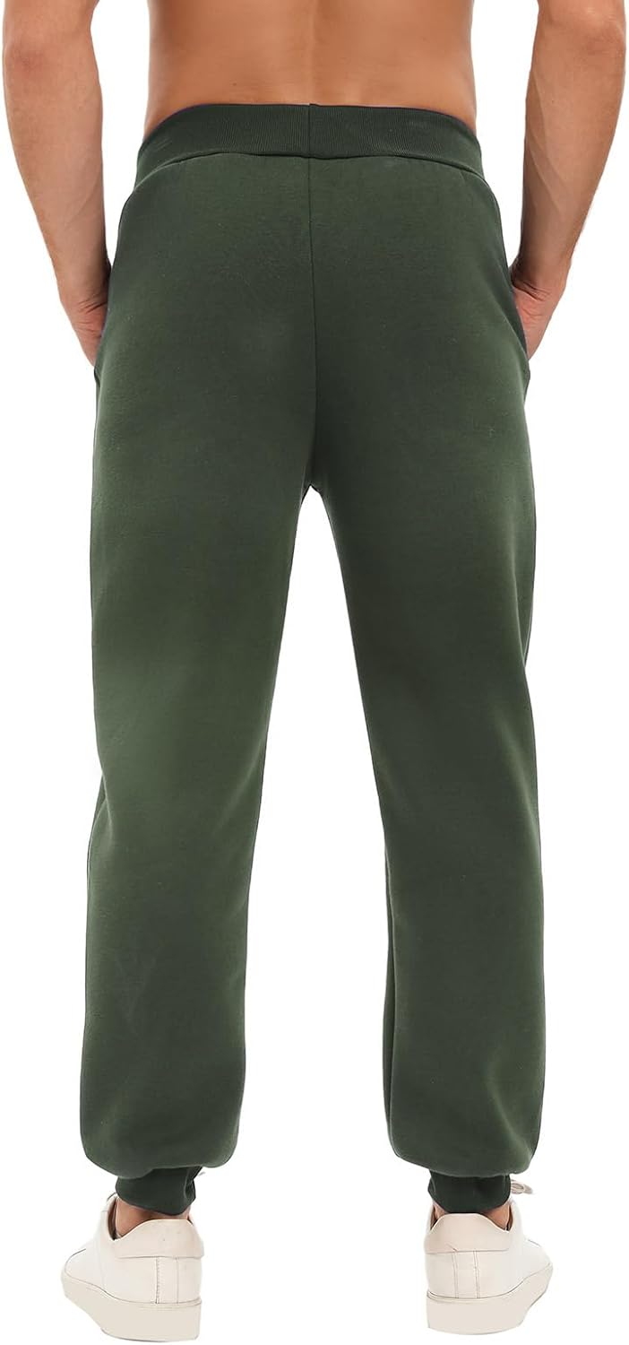 HEEKPEK Men's Winter Fleece Pants Sherpa Lined Jogging Sweatpants Cold Weather Warm Thermal Thick Lounge Track Joggers - Image 5