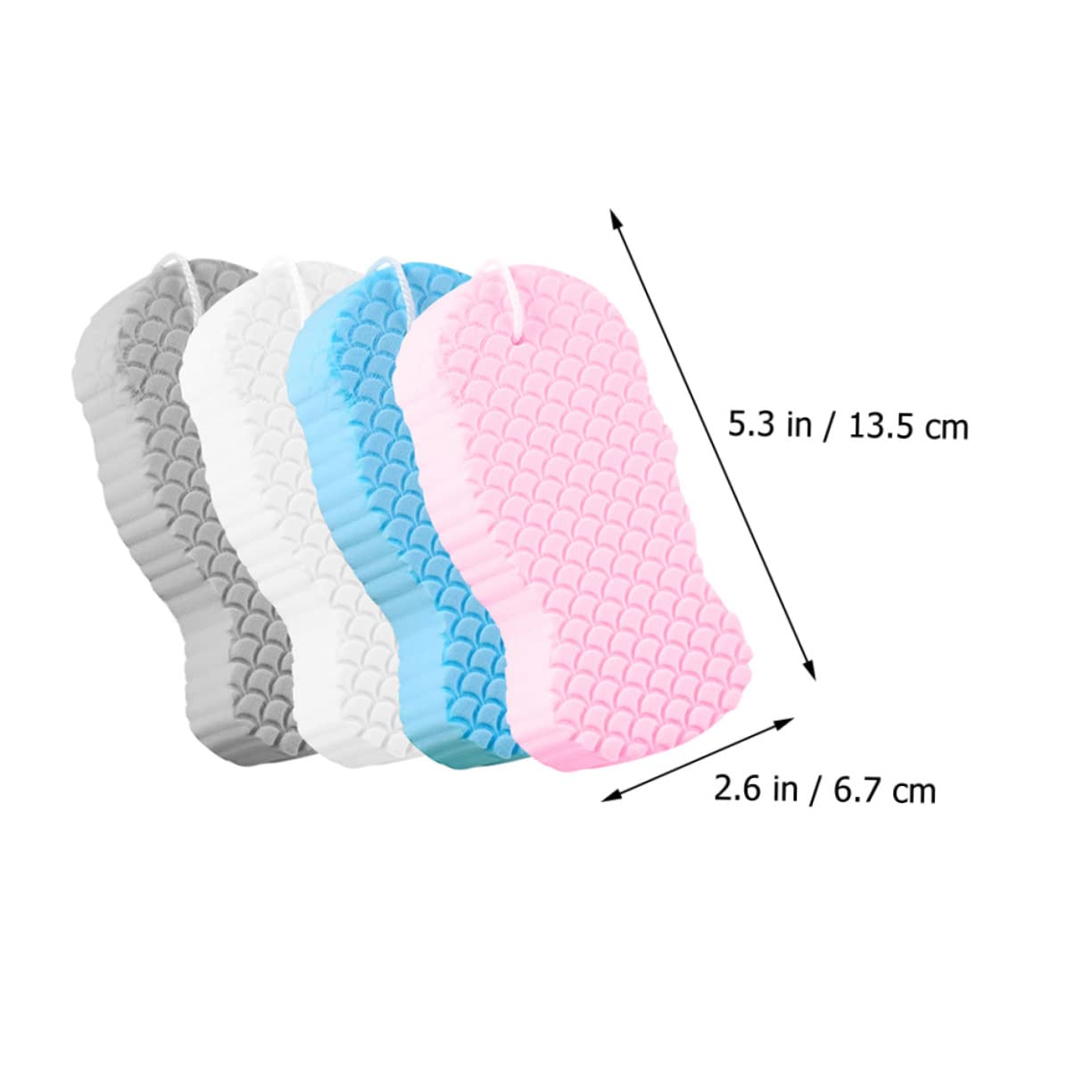 minkissy 20 esponjas de baño esponjas de limpieza para el hogar, accesorios de masaje, cepillo de esponja para baño, herramienta de portátil, esponja para baño, suministro de bebé, toalla de