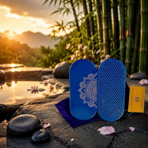 Tabla de meditación de madera predolo con clavos para bienestar natural 3