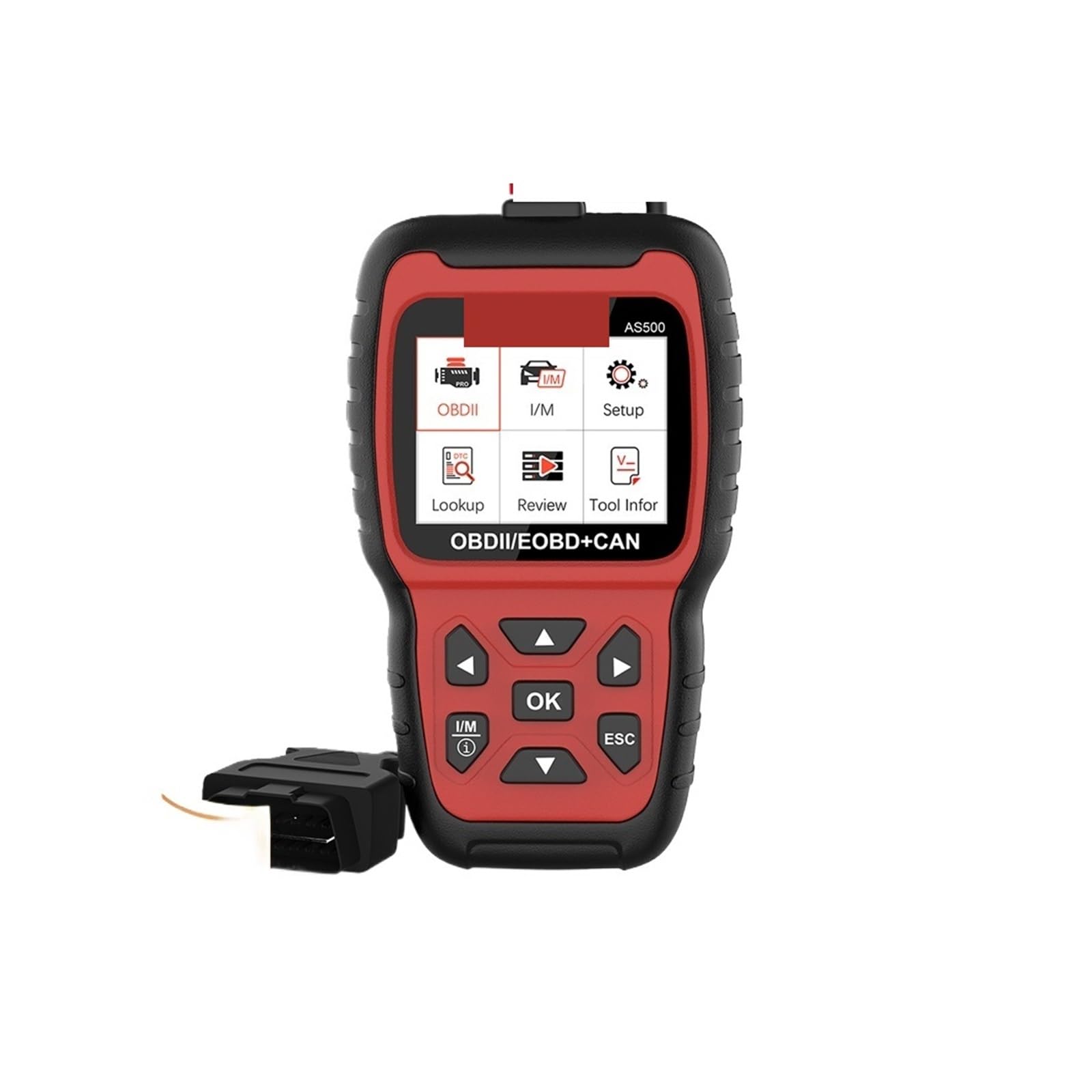 Skaner do Samochodu, Skaner OBD2 AS500 Narzędzia warsztatowe mechaniczne Czytnik kodów silnika Odczyt diagnostyki samochodowej OBD