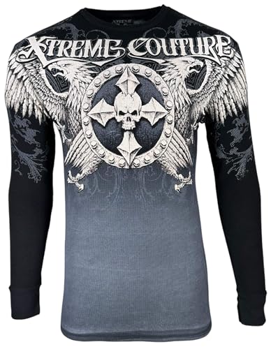 Xtreme Couture by Affliction Men's Thermal Shirt INDUSTRIALIZED