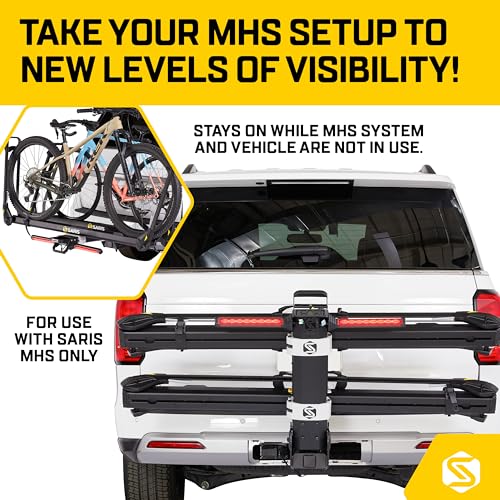 SARIS Modular Hitch System Bike Rack Accessory, MHS Light KIT Add-on Attachment | DOT Compliant Full Brake, Turn Signal, and Hazard Light functionality.